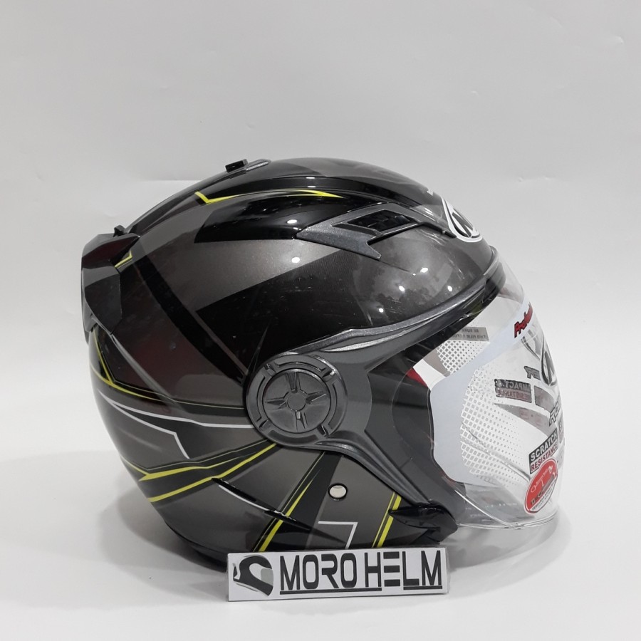 helm nhk gladiator hawk black yellow
