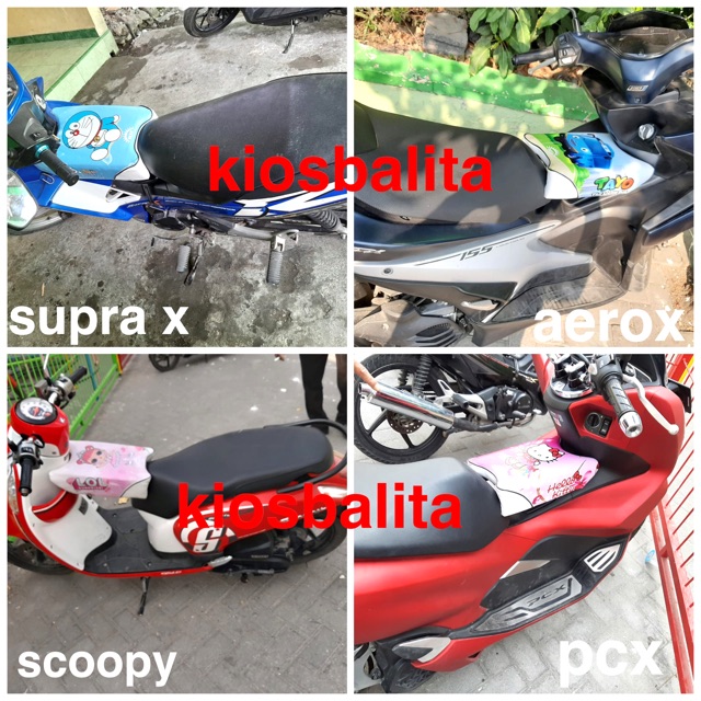 FREE BUBBLE WRAP!! JOK PORTABLE BONCENGAN MOTOR ANAK / KUSRSI BONCENG SADEL ANAK PRINTING