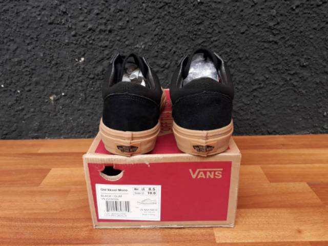 Vans OLD SKOOL BLACK GUM MONO PREMIUM BNIB MADE IN CHINA Waffle DT Size 40/41/42/43/44