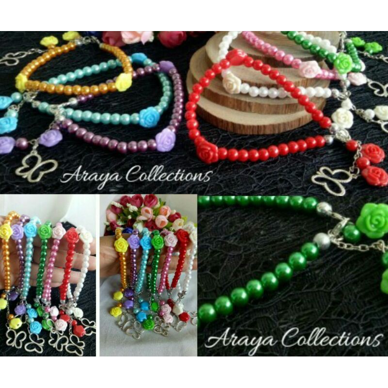 konektor masker mutiara 3 in 1 bisa jadi gelang dan tasbih
