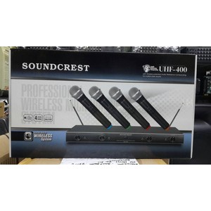 Mic wireless Soundcrest UHF 400 ( 4bh mic pegang )