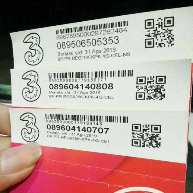 (COD) KARTU PERDANA CANTIK TRI UNIK