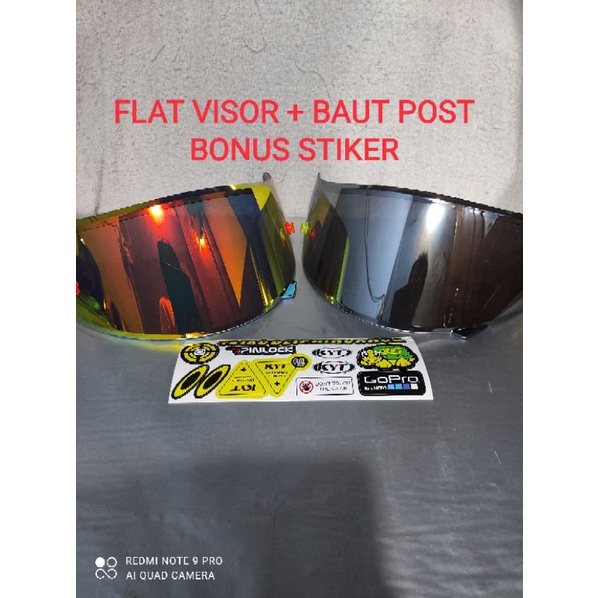 FLAT VISOR KYT VENDETTA FALCON + TOPOST BONUS Stiker