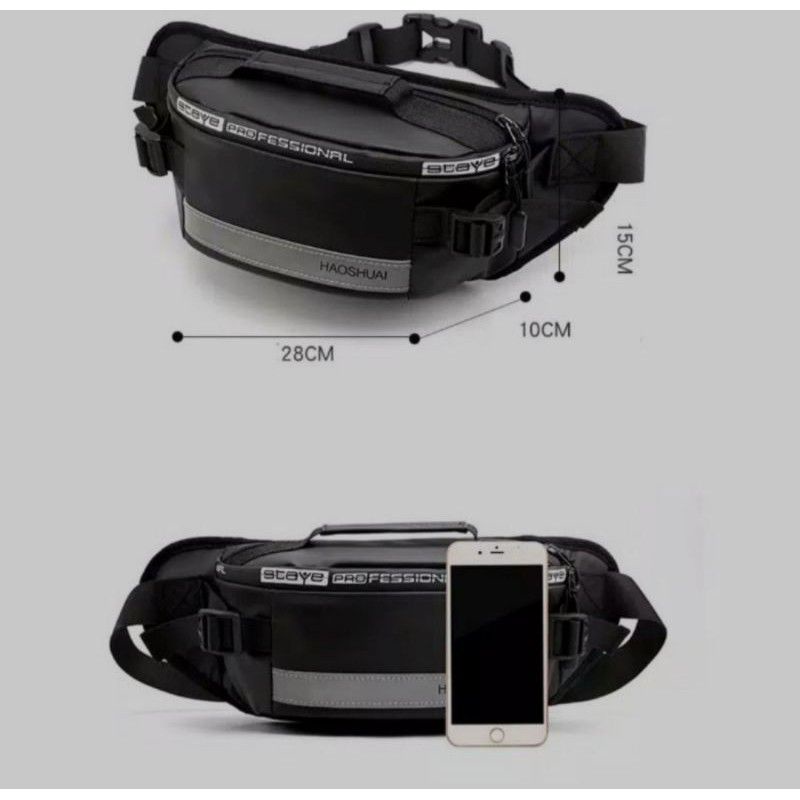 [WAISTBAG] GIFT BOX FOR MAN HAMPERS COWOK BLACK SERIES KADO ULANH TAHUN HADIAH WISUDA HADIAH WEDDING