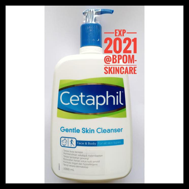 Jual Cetaphil Gentle Skin Cleanser 1 L/Liter/Litre 1L/1Litre 1000 mL 1000mL FREE ONGKIR Shopee