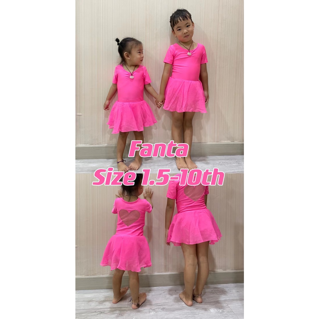 H&amp;M setelan baju ballet anak rok tutu dress anak perempuan cosplay balet tangan panjang pendek leotard senam