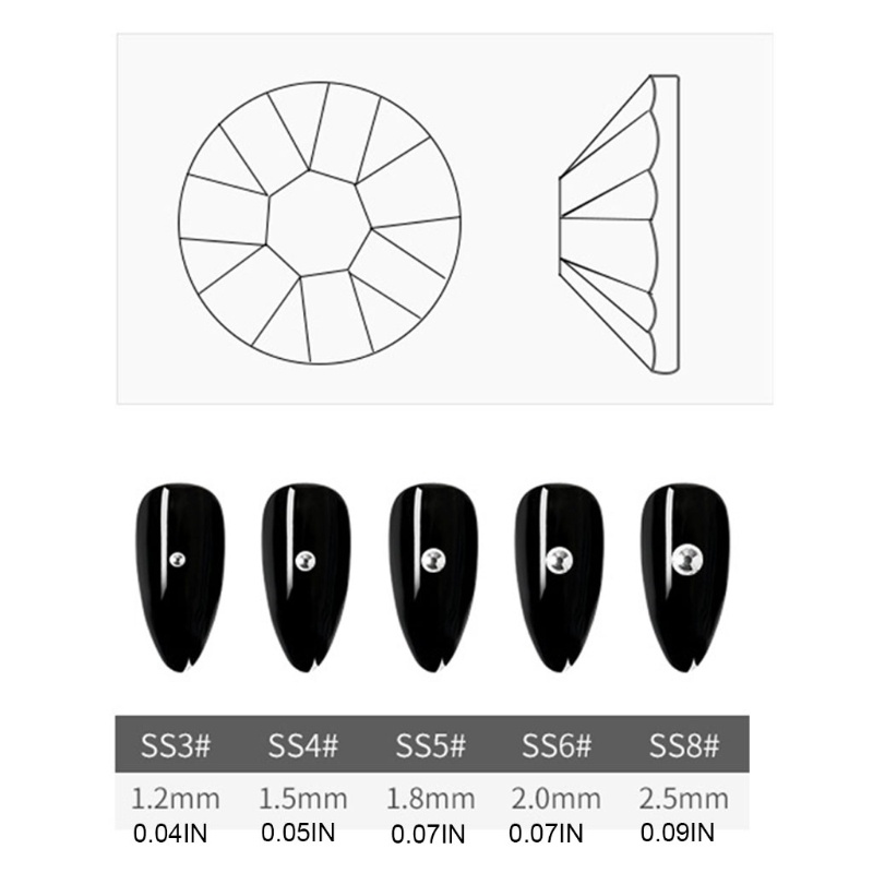 Siy Kristal Ultra Mini Impossibly Untuk Dekorasi Nail Art Diy