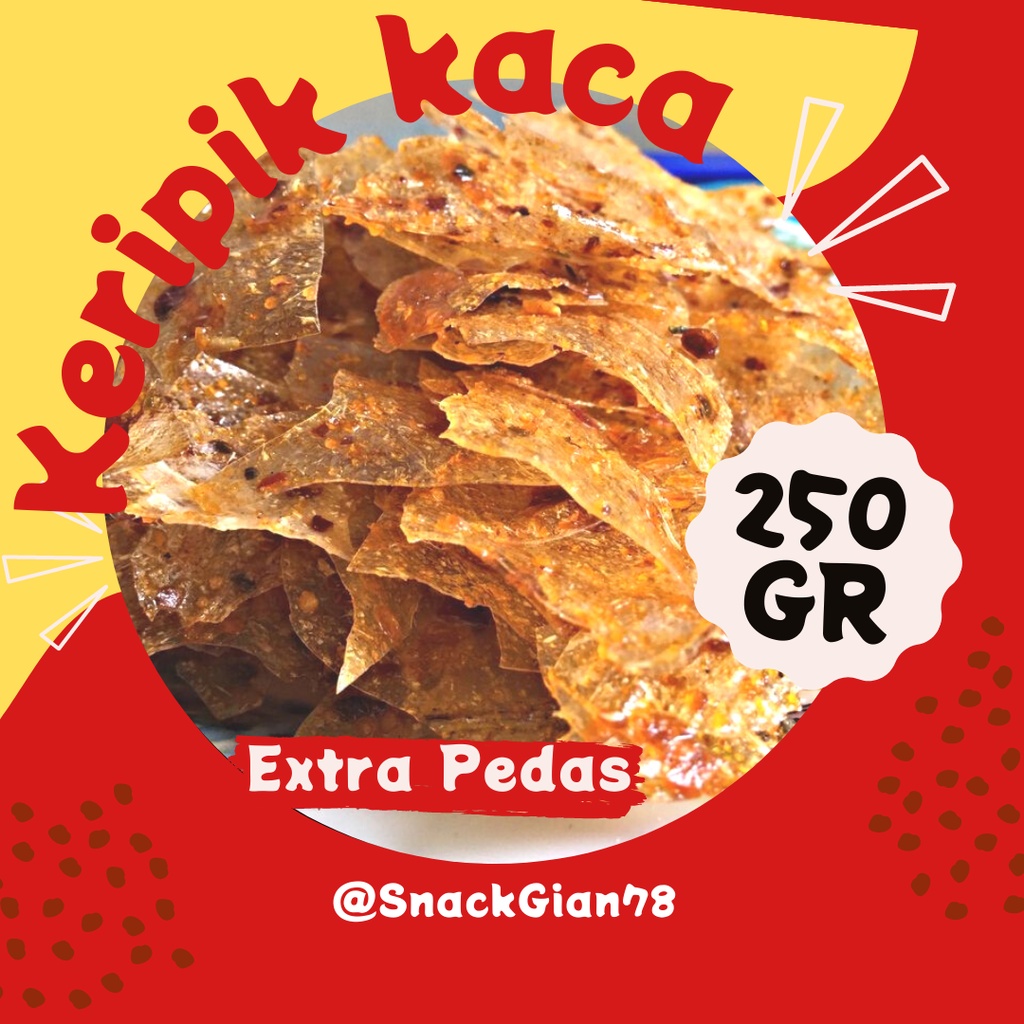 

Keripik Kaca Extra Pedas 250 Gr