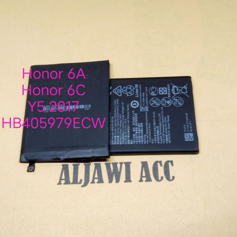 Baterai Batre Battery Kompatibel Huawei Honor 6A Honor 6C Y5 2017 HB405979ECW Doubel IC