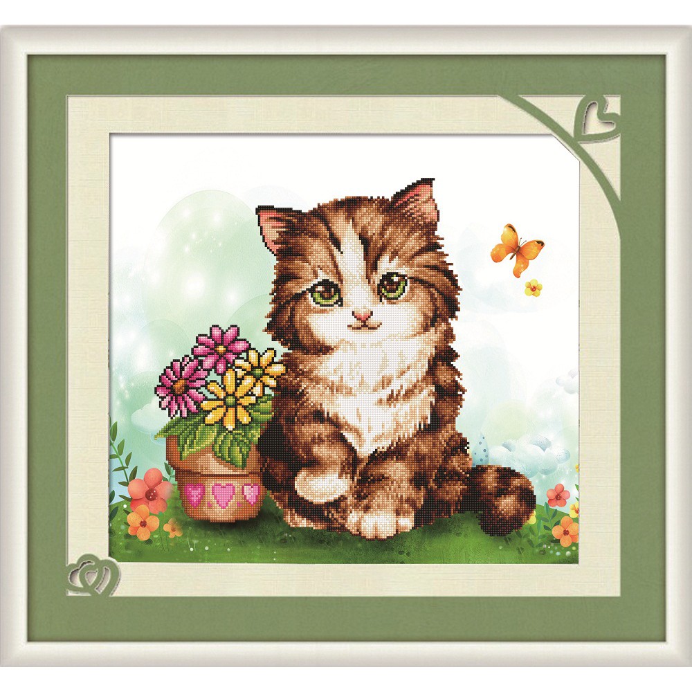 Paket DIY Craft Diamond Painting Y5208 Kucing Kitten Animal Binatang