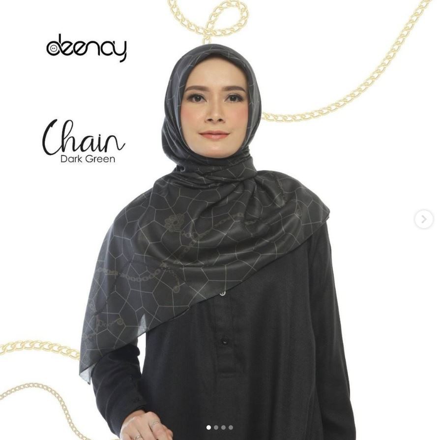 Deenay Chain Dark Green - Hijab Deenay Murah