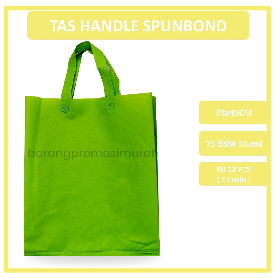 

GOODIE BAG SPUNBOND HANDLE 38x45 (Lusinan) / Tas Belanja Murah / Kantong Belanja / Tas Souvenir