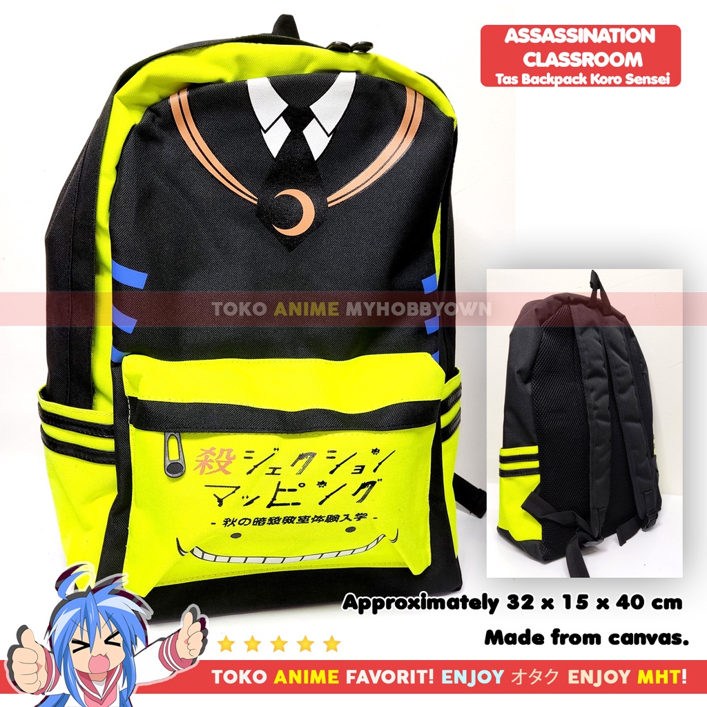 Tas Backpack Ransel Punggung Anime Assassination Classroom Ansatsu Kyoshitsu Koro Sensei