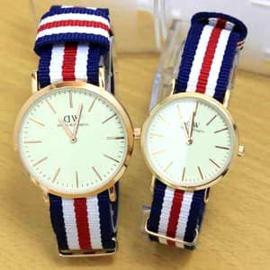 Hot JAM TANGAN COUPLE DW KANVAS Elegan