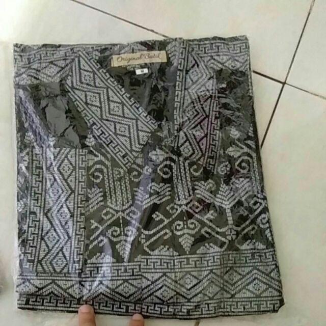 Jumbo Kemeja Batik Pria Anjani Gold Silver Bk Batik Hrb026 Kenongo Kemeja Baju Batik Silver