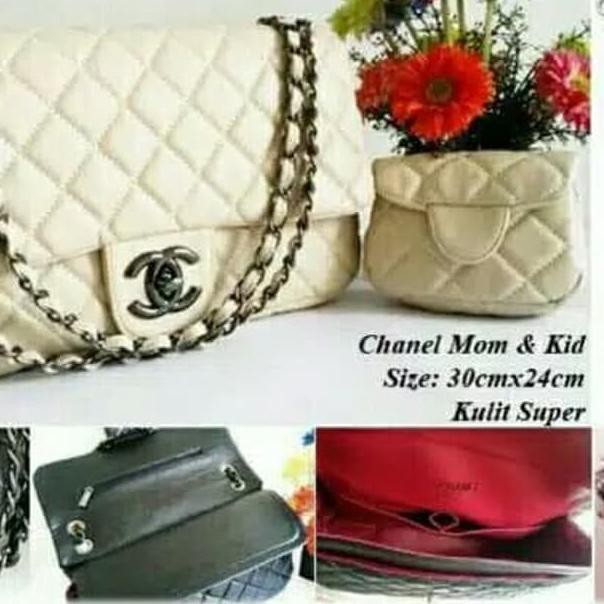 ❂ tas wanita chanel mom & kid set dompet/tas kualitas import/tas branded Q9N9 ➲
