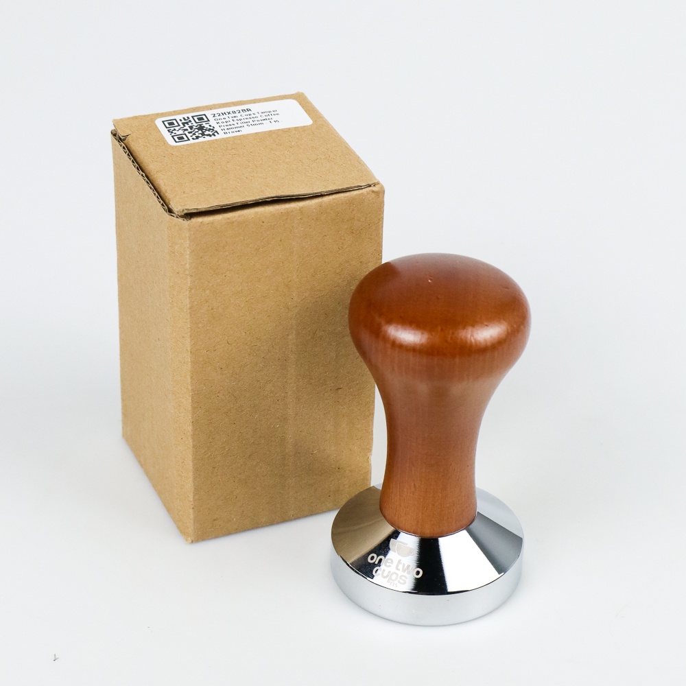 Tamper Kopi Espresso Coffee Press Filler Powder Hammer 51mm - T15 - Brown