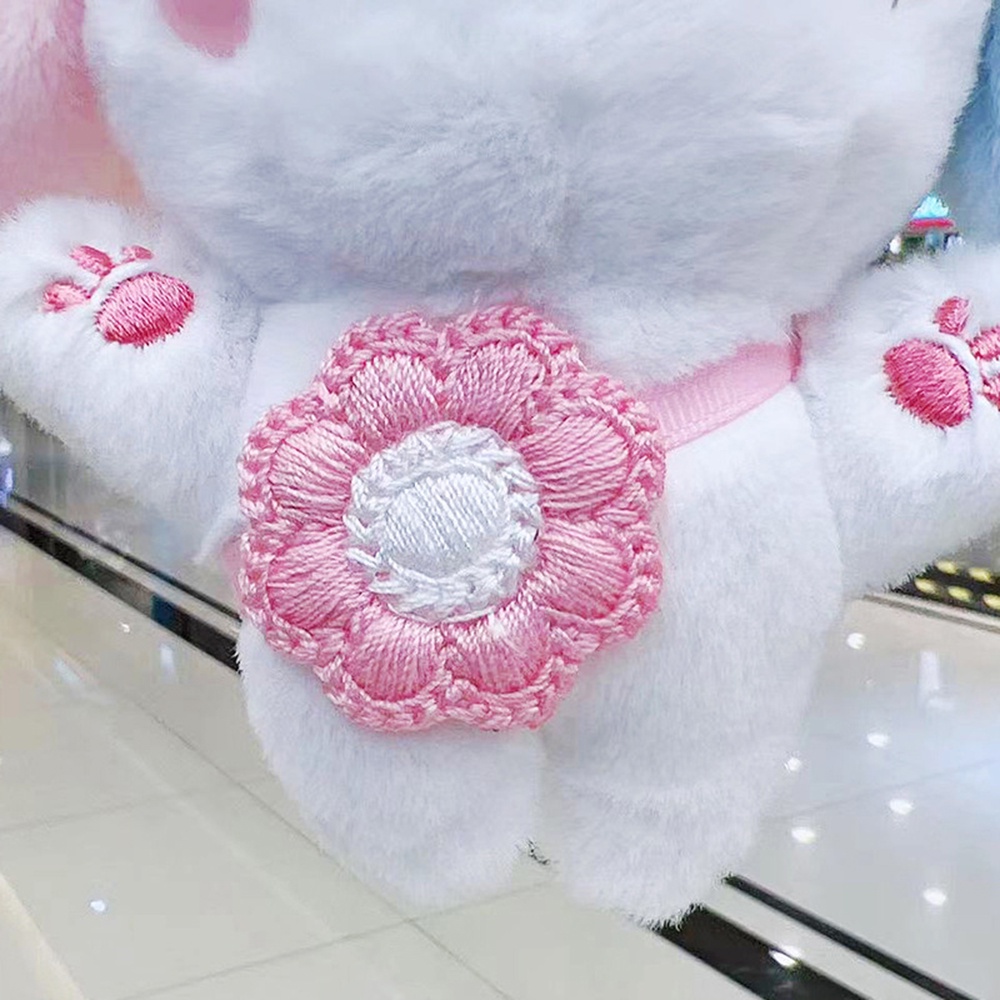 1pc Gantungan Kunci Boneka Babi Pink Lucu Bahan Plush