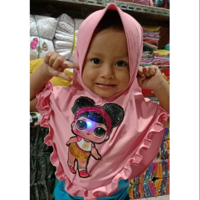 JILBAB LOL LED ANAK / JILBAB ANAK MURAH