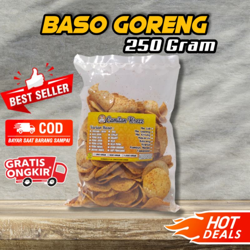 

Basreng Baso Goreng 250 gr Cemilan Pedas Milidikrezz