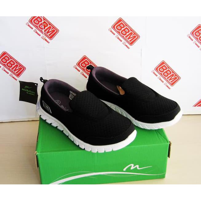 NEW ARDILES MICKELSON LIVVI - SEPATU WANITA SANTAI SEKOLAH KERJA - HITAM, 38 FREE ONGKIR