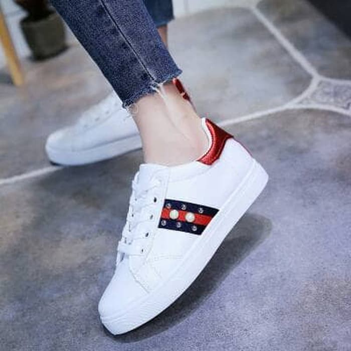 Sneakers Wanita Import Sepatu Cewek Ori Berkualitas Slavina Tp13  LQ294  Wanita Kets Casual Leona