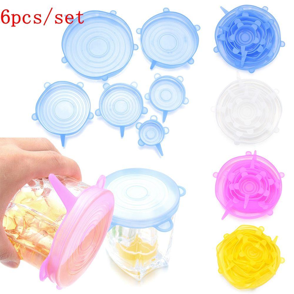 R-FLOWER Silicone Lid Universal Segel Bungkus Makanan Stretch Suction