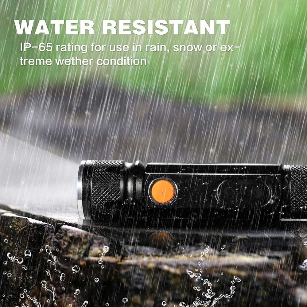 Senter LED Lantera USB T6 + COB 2300 Lumens Waterproof / Senter Flash Light Anti Air Bisa Zoom Cahaya Terang / Senter Super Terang Jarak Jauh 2000 Meter Polisi Jumbo / Senter Swat Police Ultraviolet / Senter Gunung Outdoor Infrared Murah Original