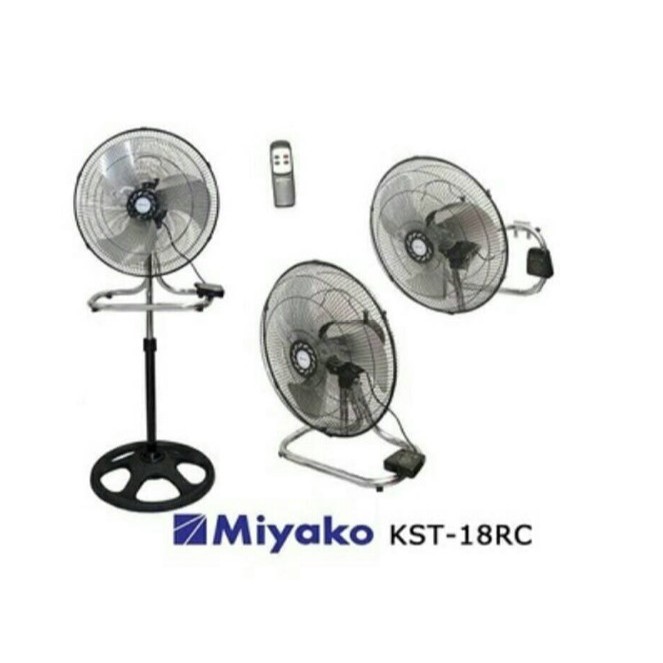 Miyako Kipas Angin Besi 3in1 Multi Fan Remote Control KST-18RC