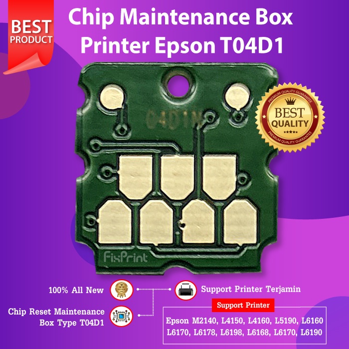 Chip Maintenance Box Epson T04D1 Printer L6160 L6170 L6190 L6290 L6460 L6490 M1140 M2140 3170 L14150