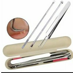 3pcs jarum pinset pembersih komedo alat kecantikan perawatan wajah facial tools