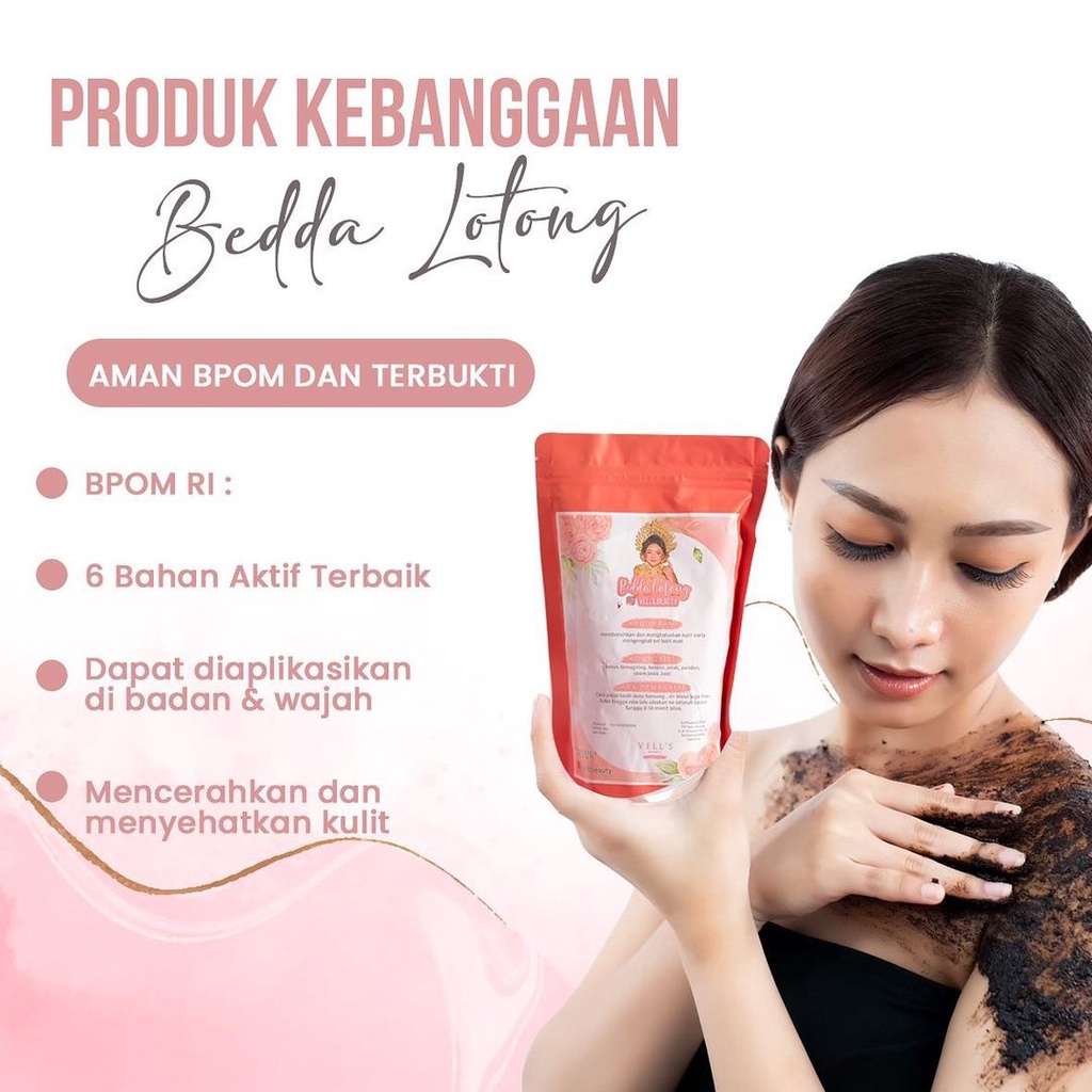 READY! LULUR BEDDA LOTONG BY VELLS BEAUTY LULUR BEDAK LOTONG PEMUTIH KULIT BADAN BPOM BY VELLIS BEAUTY