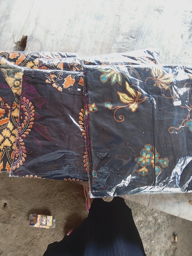 Batik Couple Keluarga Sania Ruffle Ori Ndoro Jowi Dnt Pari Ngadek Emas
