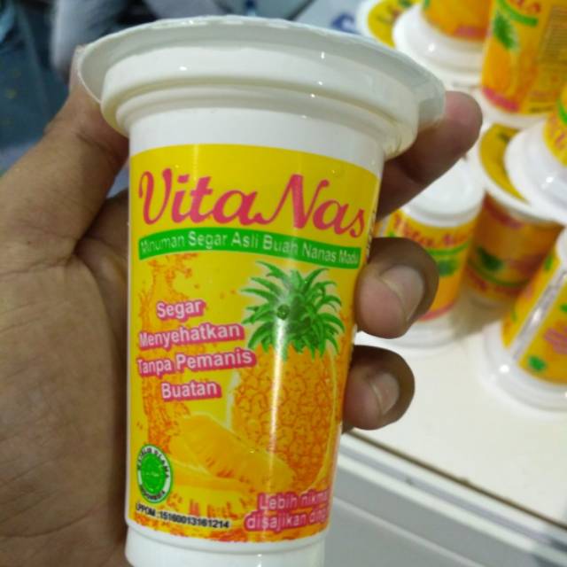VitaNas isi 24cup Minuman Segar Asli Buah Nanas+Madu
