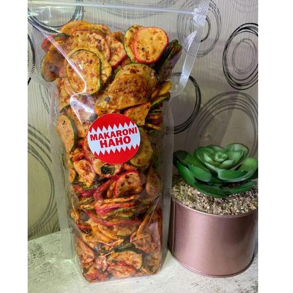 

Kualitas Premium.. kerupuk bantet seblak haho pedas daun jeruk kemasan 500gram (plastik ziplock/stan