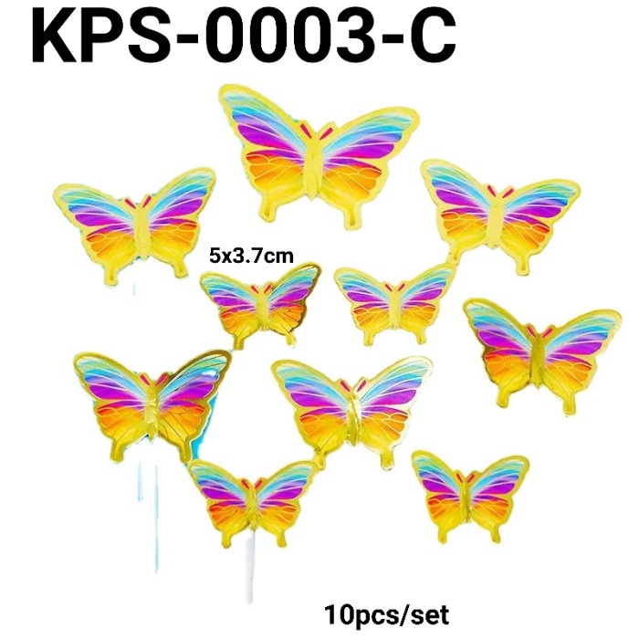 

GR-KPS-0003 CAKE TOPPER HIASAN KUE KUPU KUPU BUTTERFLY PINK UNGU BIRU GRATIS ONGKIR