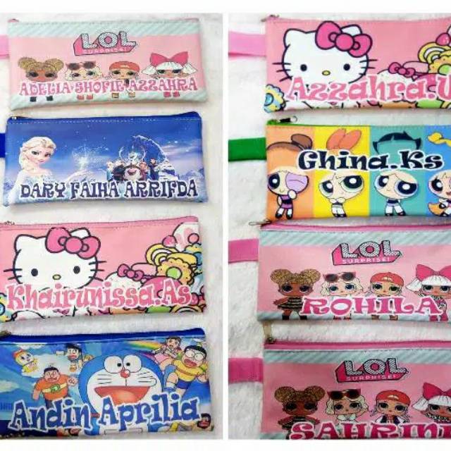 

Dompet pensil 009 bisa pake nama sendiri
