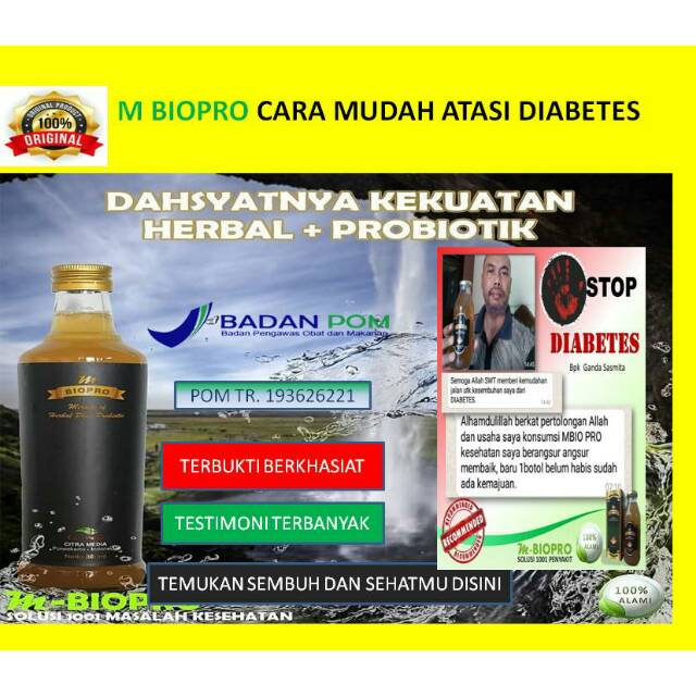 M BIOPRO MANJUR | 
 Obat Diabetes Basah Paling Ampuh | Obat Diabetes Basah Luka | Obat Diabetes Cair