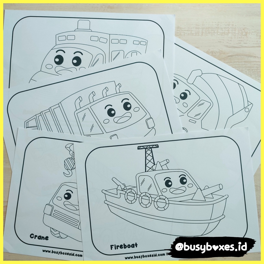 [busyboxes.id] Worksheet paud / worksheet preschool / aktivitas anak / worksheet mewarnai / lembar mewarnai vol 02