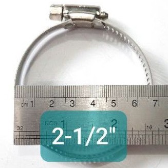 Hose Clamp Klem Selang Stainless 2-1/2inci / Selang Fleksibel (D4157)