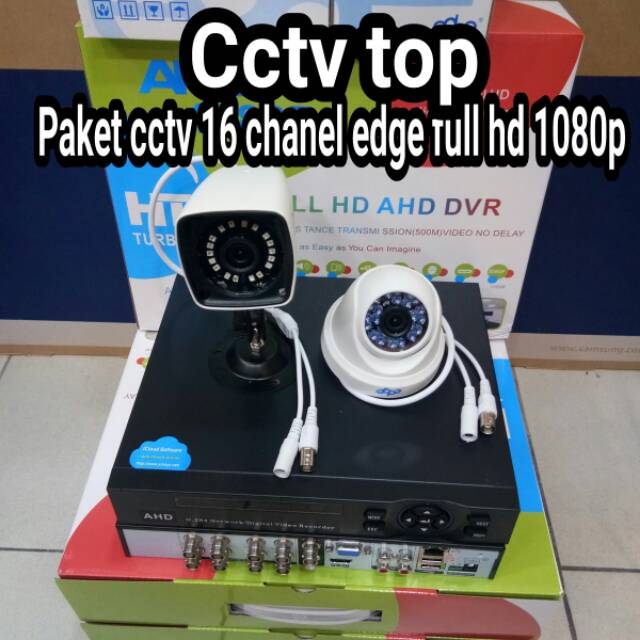 PAKET CCTV 16 CHANEL EDGE FULL HD 1080P MURAH DAN LENGAKAP