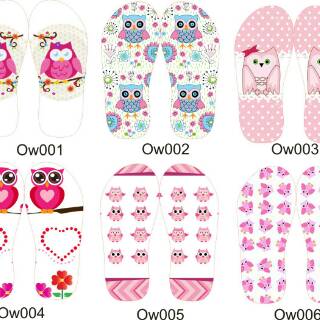  Sandal  owl sendal owl jepit anak dewasa  karakter  owl lucu 