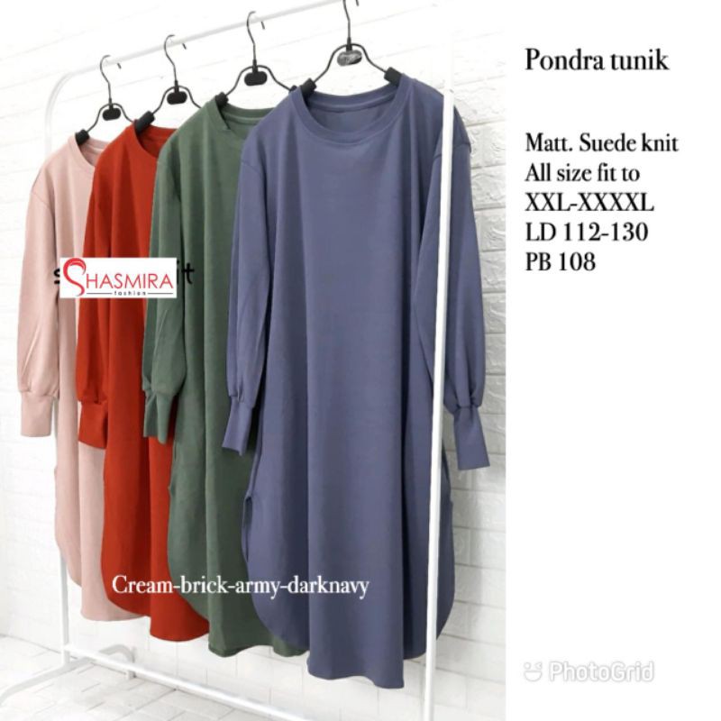pondra tunik | suede knit | ld 112-130 pj 108