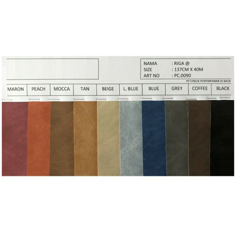 Kulit Sintetis/Bahan Oscar (Riga) meteran