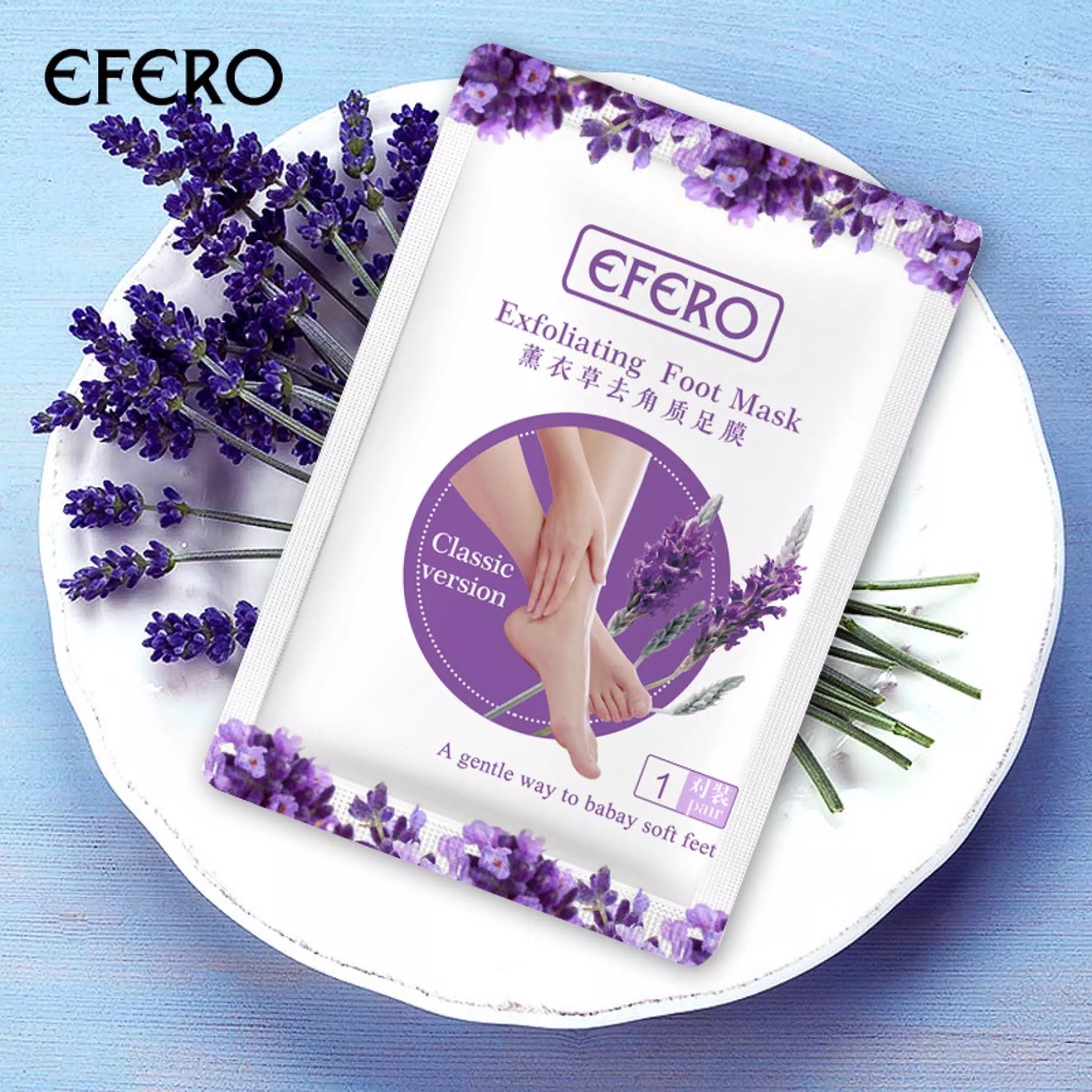 ✅ 100% Asli EFERO Foot Mask Masker Kaki Perawatan kaki Tumit Kering Pecah2 &amp; Mengelupas Kulit Mati