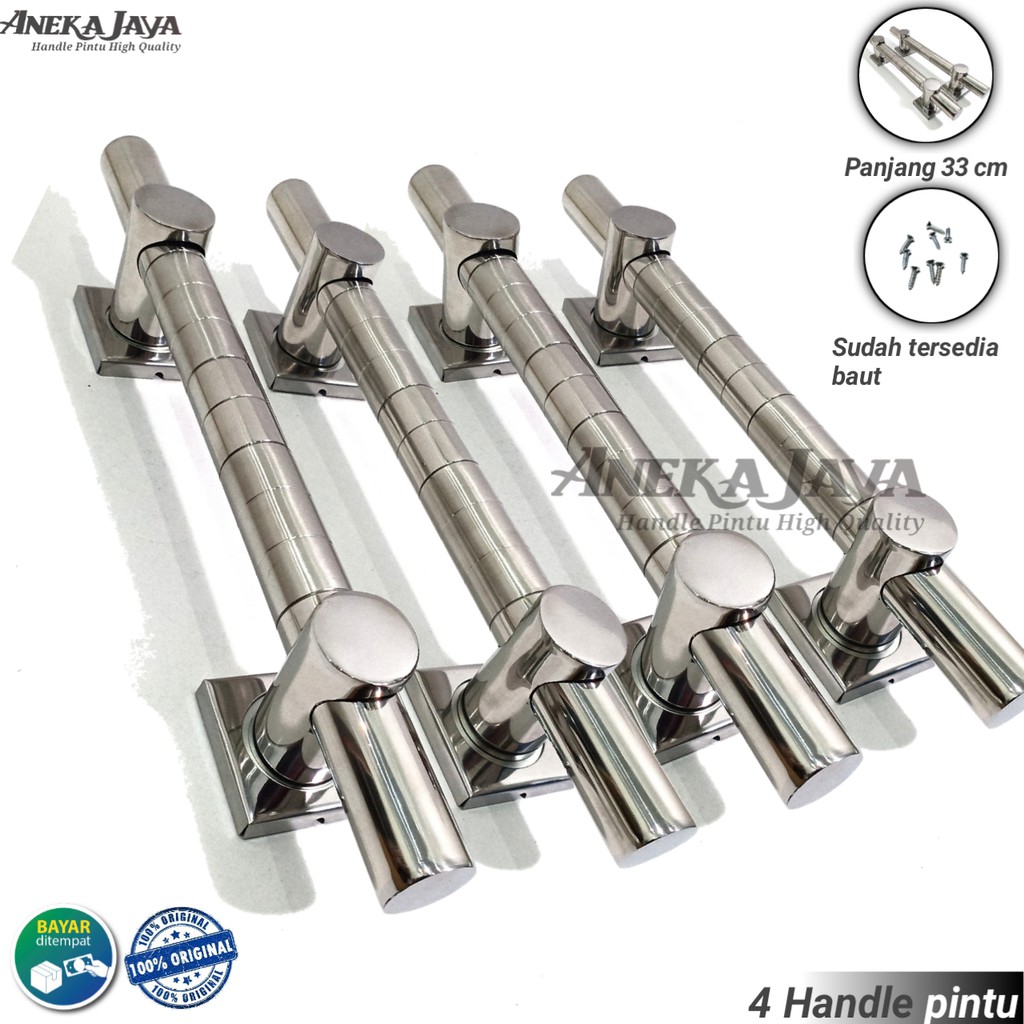 4 handle pintu rumah panjang 33 cm  / Gagang pintu rumah / Tarikan pintu rumah stainlees steel