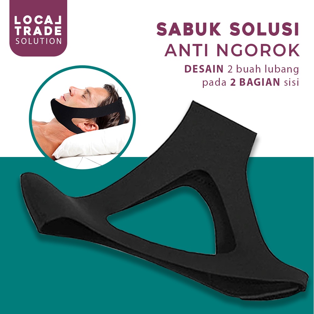 Sabuk Tidur Anti Ngorok Anti Mendengkur Snoring Solution Chin Rest Band Strap Mencegah Ngiler