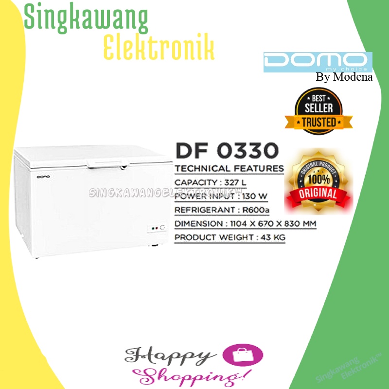 DOMO by MODENA CHEST FREEZER TYPE DF 0330/FREEZER BOX