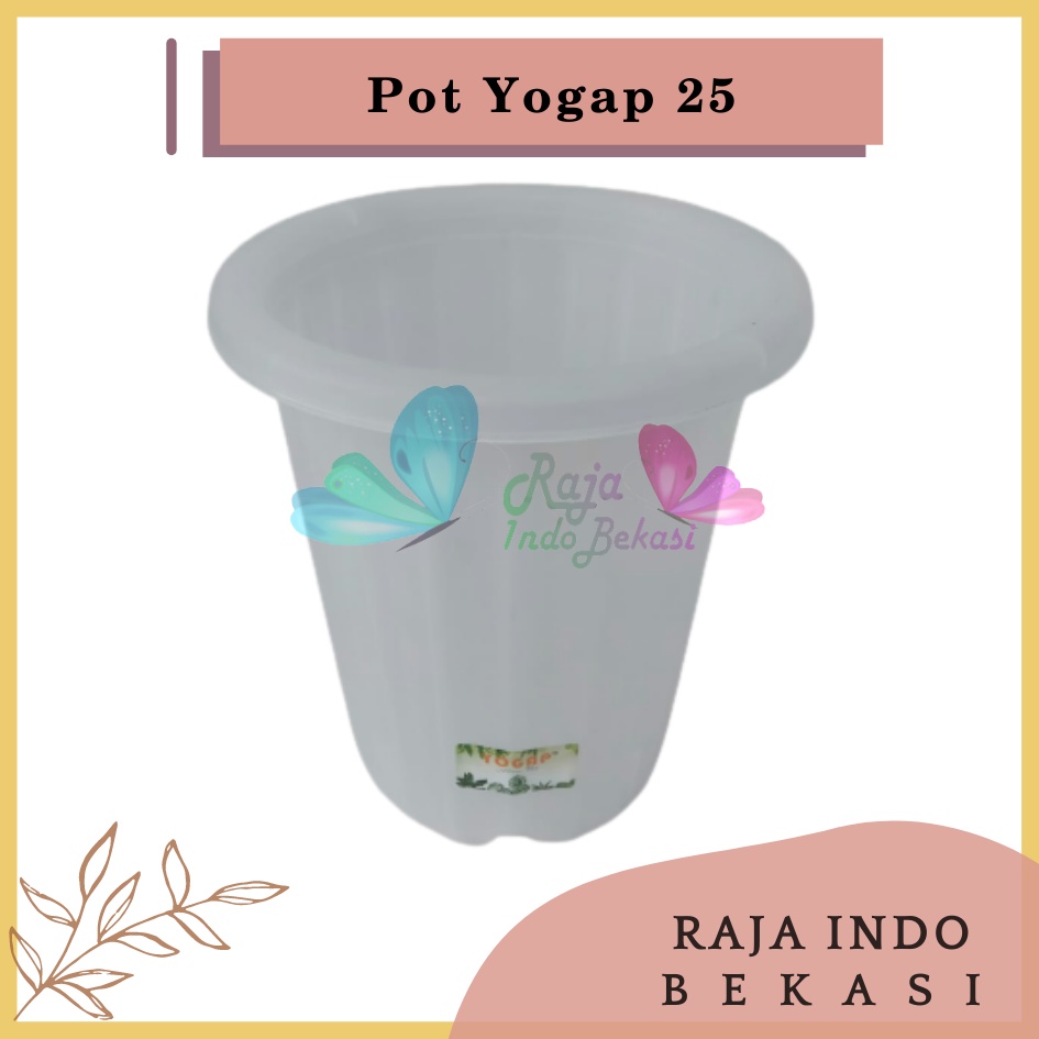 Pot Yogap 25 Transparan Bening Clear Pot Bunga Tanaman Tinggi Yogap Ypt 25 - Bahan Tebal