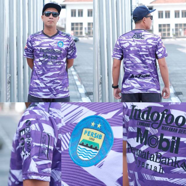 Baju Jersey Persib GK Kiper Ungu Grade Ori 2020 Logo Original Timbul Cewek Cowok Termurah